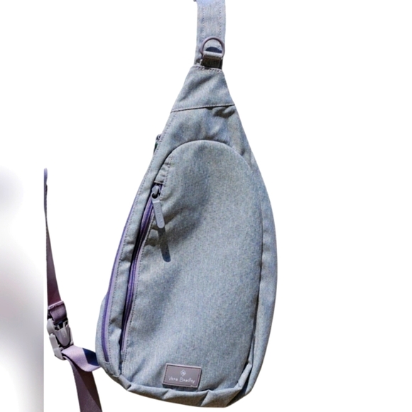 Vera Bradley Handbags - Vera Bradley Lighten Up Essential Sling Backpack Heather Grey